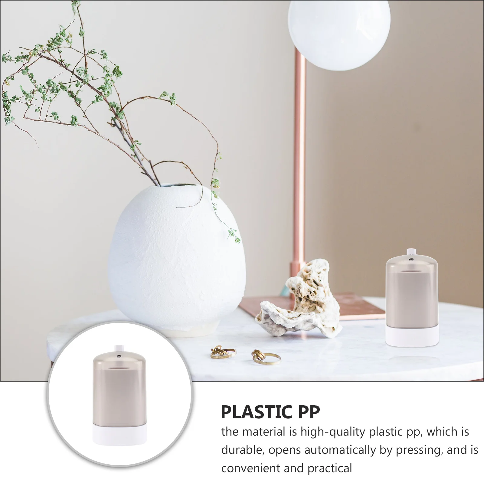 

Toothpick Dispenser Holder Compact Creative Design Easy to Use Automatic Push Toothpick Box for Home Kitchen Travel Organization