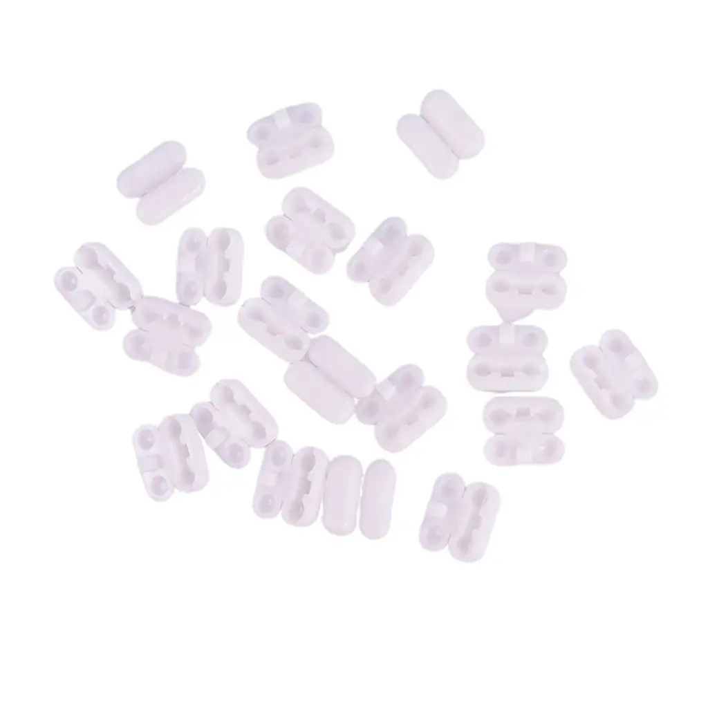 20 pcs/lot Spare Tool White Plastic Curtain Accessories Blinds Pull Bead Connector Curtain Chain Connector Curtain Repair Parts