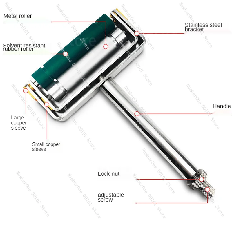 Manual Ink Printed Film Applicator | Metal Color Wheel & Anilox Roller Ink Sampler Tool