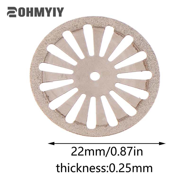 

Dental Lab Double Sided Diamond Cutting Disc 22MM For Separating Polishing Ceramic Crown Plaster Or Jade