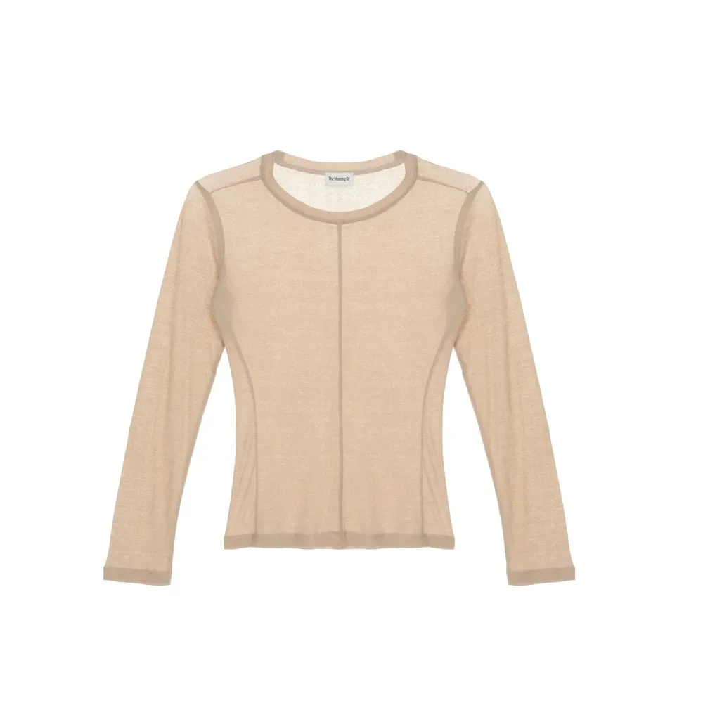 

Slim Fit Long Sve ort Sve T-irt Ladies Commute Sle Pure Color Print Sweat ng Summer Faion Ladies T-irt