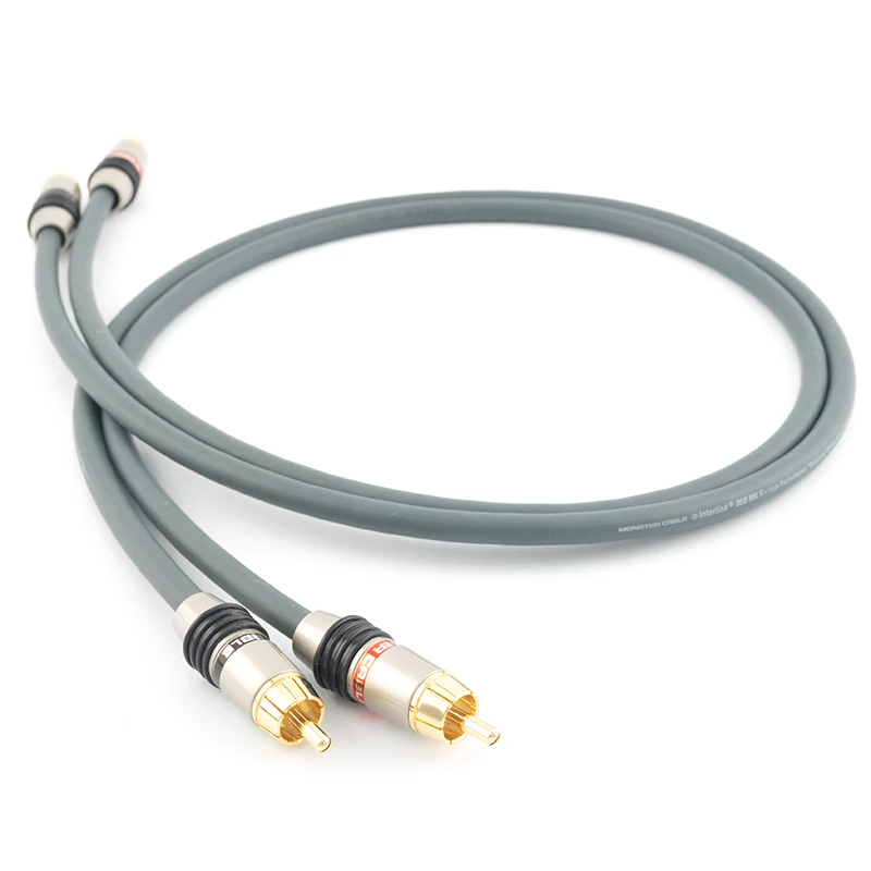 Monster Hifi Audio 300MK III  Rca Interconnect Cable with Gold Plated RCA Plug CD Amplifier 2RCA To 2RCA Male Audio Cable