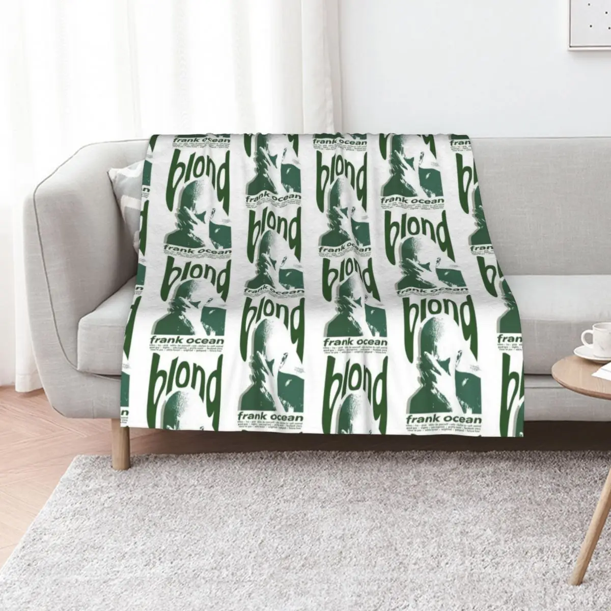 Frank Ocean Blond Retro Throw Blanket for winter Flannels Flannel Fabric Sofa Quilt Stuffeds Vintage Blankets