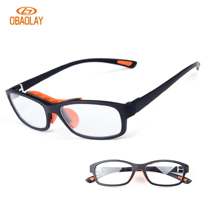 OBAOLAY  UV400  Sport Prescription Basketball Glasses Training Goggles Football Dribbling Basketball  Anti Impact Sport Glasses