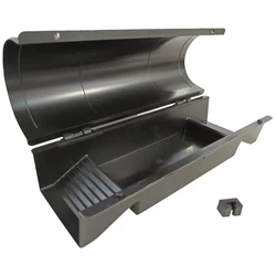 Black Mouse Trap Cage Plastic Metiral Human Bait Trap Station Rat Bait Box
