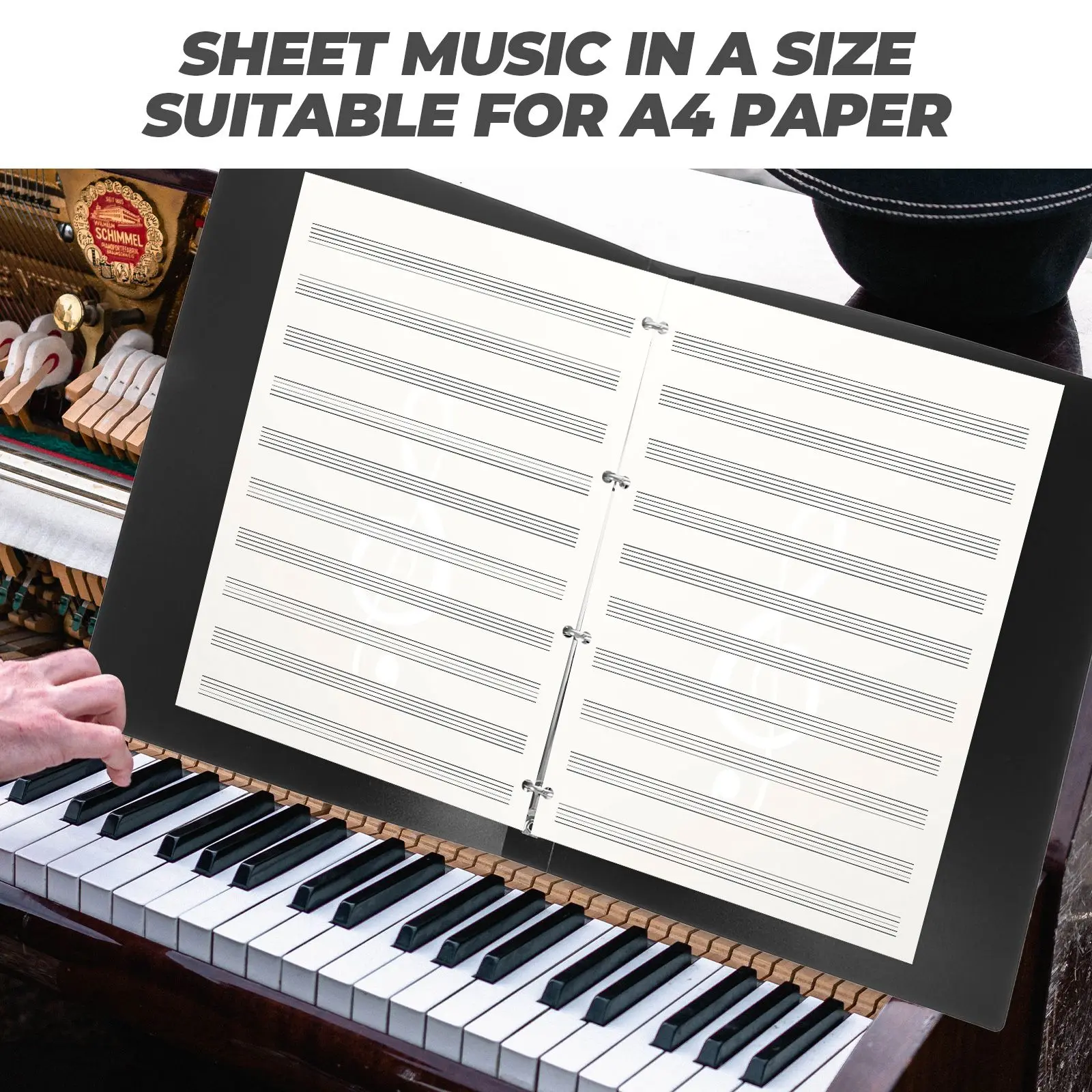 Four Hole A4 File Folder Pink Student Office Supplies Expanding Organizer Document Storage Pouch Music Score Binder