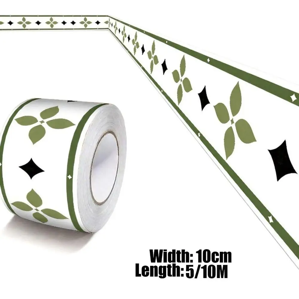 DIY 5/10 Meter Wall Base Thickened Anti-collision Wall Sticker Soft Self Adhesive Decoration Strips Bedroom