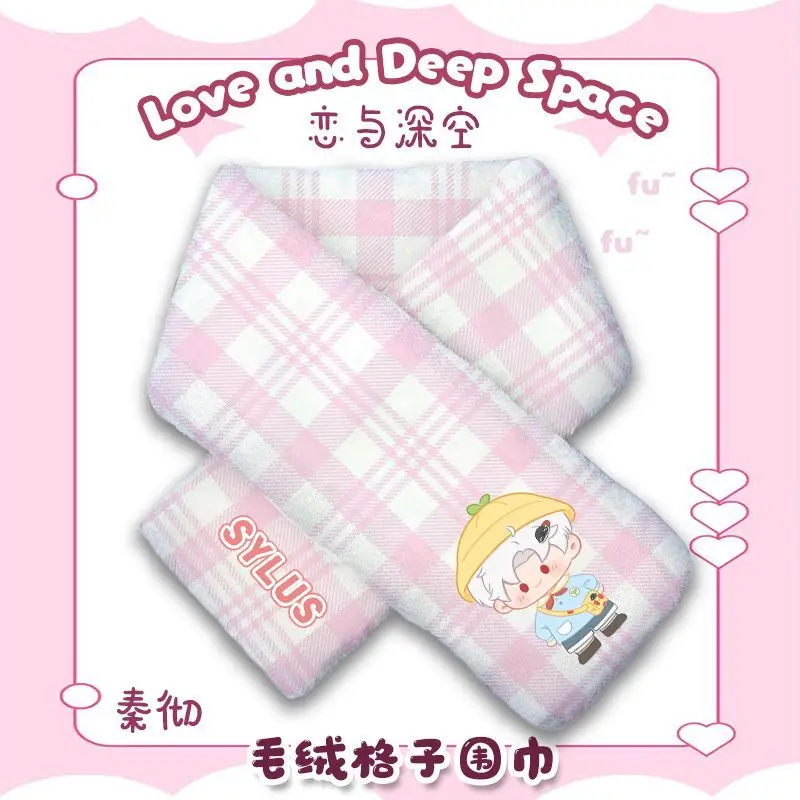 Szalik Anime Gra Miłość i Głęboki Kosmos Cos Sylus Xavier Zayne Caleb Rafayel Prosty 92x12cm Ochrona przed Zimnem Uroczy Kreskówkowy Prezent