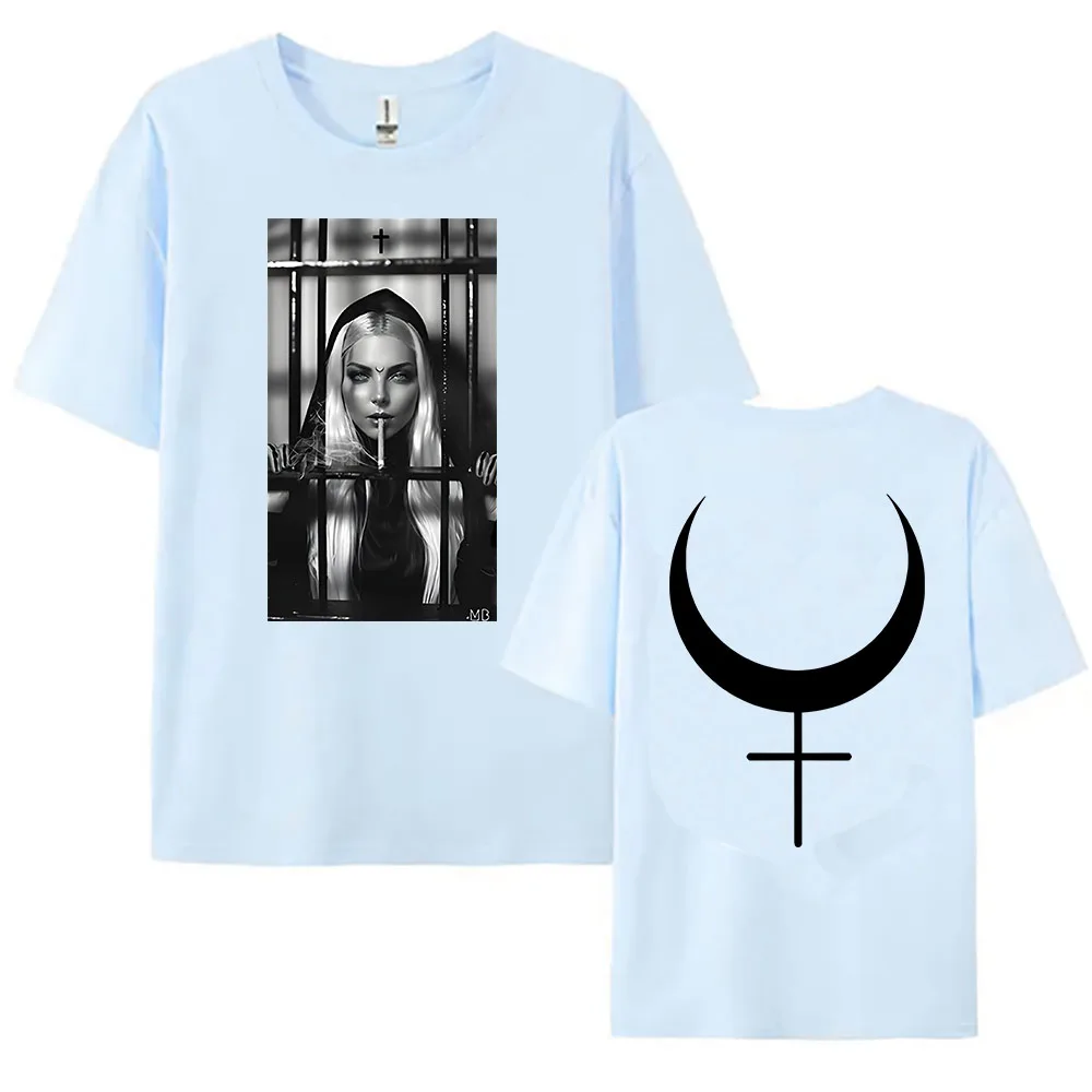 WITCH SMOKE 420 Tee Rock Band IN THIS MOMENT Tshirts Grunge Hip Hop Unisex Streetwear Summer Cotton Tees for Women Graphic Shirt