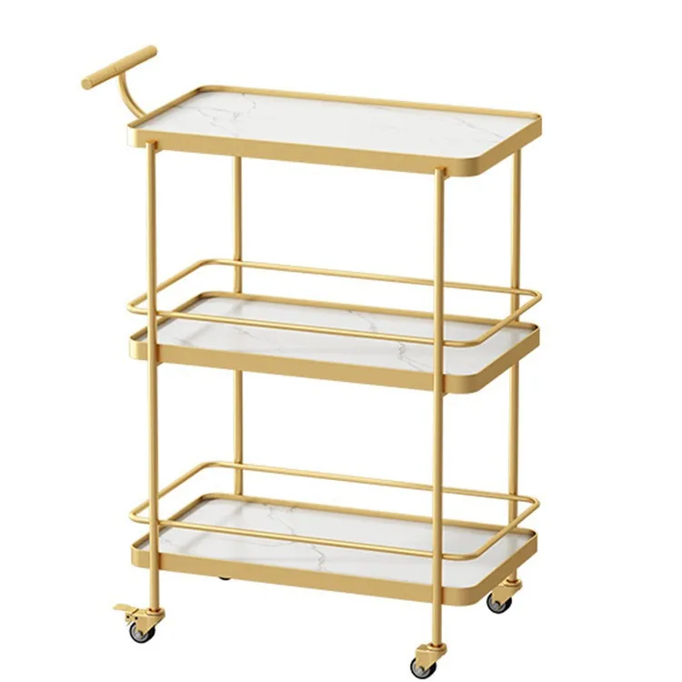 

Hotel high-end, mobile dining cart trolley, restaurant cake wine rack