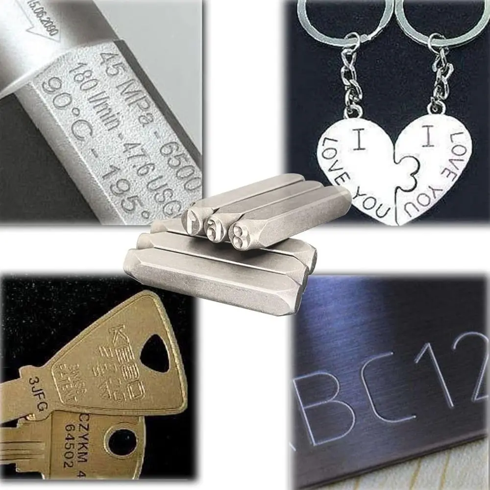 

Инструменты для штамповки: цифровой штамп для букв и цифр 3-12,5 мм, стальной, с пластиковым футляром, металлический пробойник для промышленной маркировки