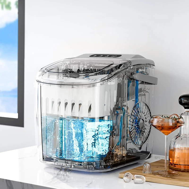 آلة صنع الثلج المطبخ الصغيرة ASAS OEM صانع مكعبات الثلج المصنوعة من الفولاذ المقاوم للصدأ صانع الثلج المحمول