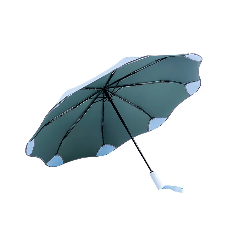 Anti-UV Automatic Umbrella for Men and Women, Full 3 Folding Parasol, Windproof, Sun, Rain, Business, Male, Female