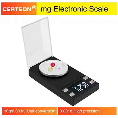 High Precision 0.001g Jewelry Pocket Scale Digital Carat Diamond Milligram Weighing Balance for Ingredients and Gems