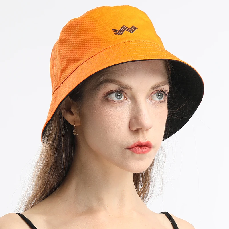 100% Cotton Bucket Hat Double-Sided Wear Unisex Outdoor Beach Vacation Lightweight Trendy Sports Style