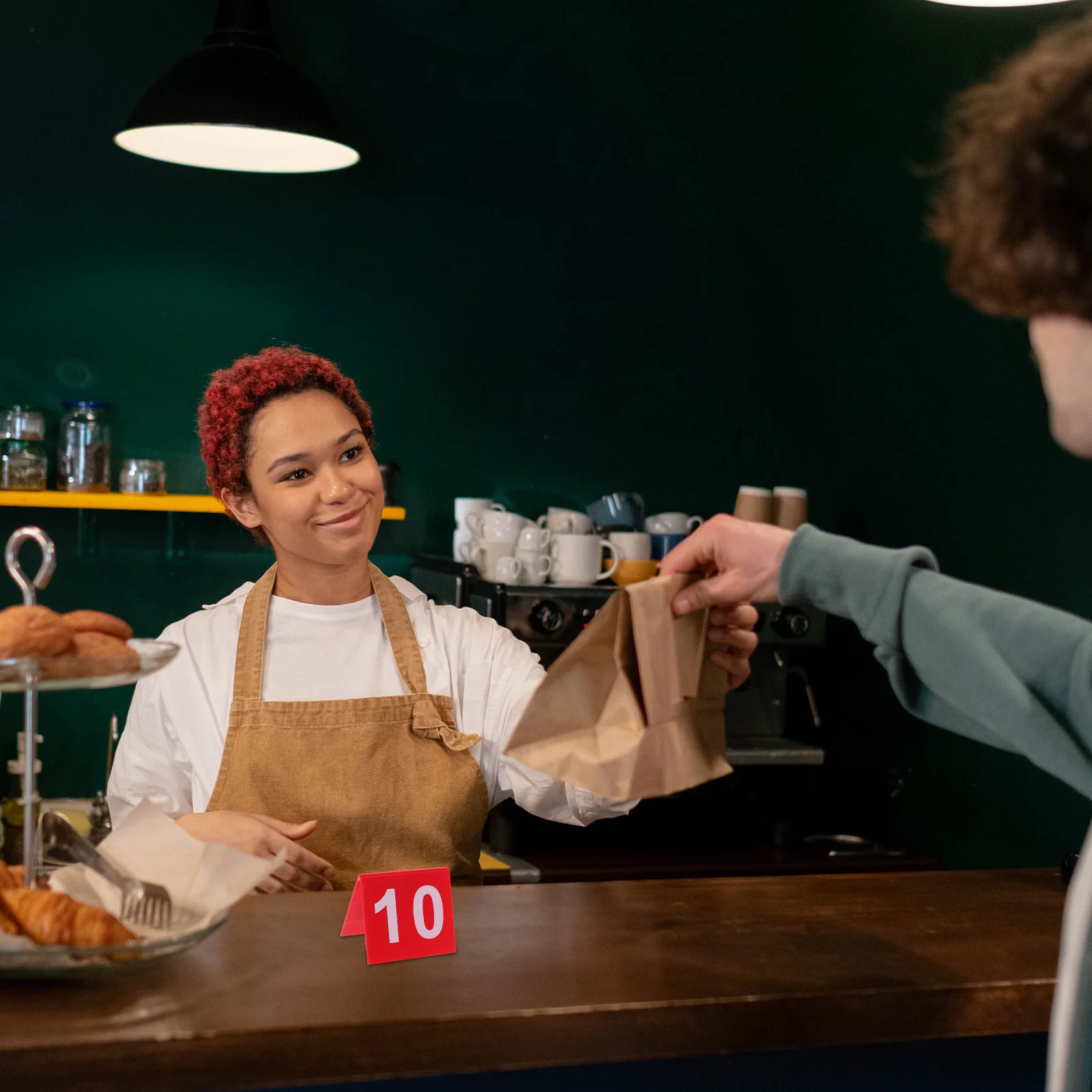 

10Pcs Double Sided Acrylic Table Numbers Clear Numbered Card for Wedding Banquets Restaurants Events Acrylic Table Numbers