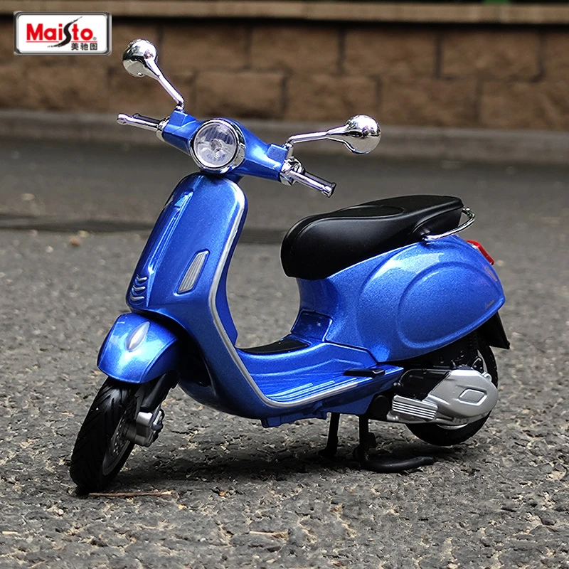 Maisto 1:12 Vespa Primavera 150 Alloy Leisure Motorcycle Model Diecast Metal Classic Motorcycle Model Simulation Childrens Gifts