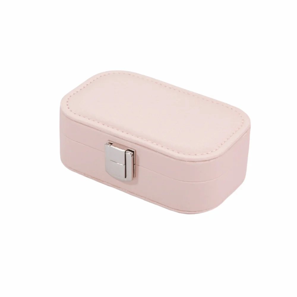 

Macaron Color Jewelry Storage Box Dustproof Mini Size Jewelry Storage Case Snap Button Bracelet Necklace Tray Travel Use