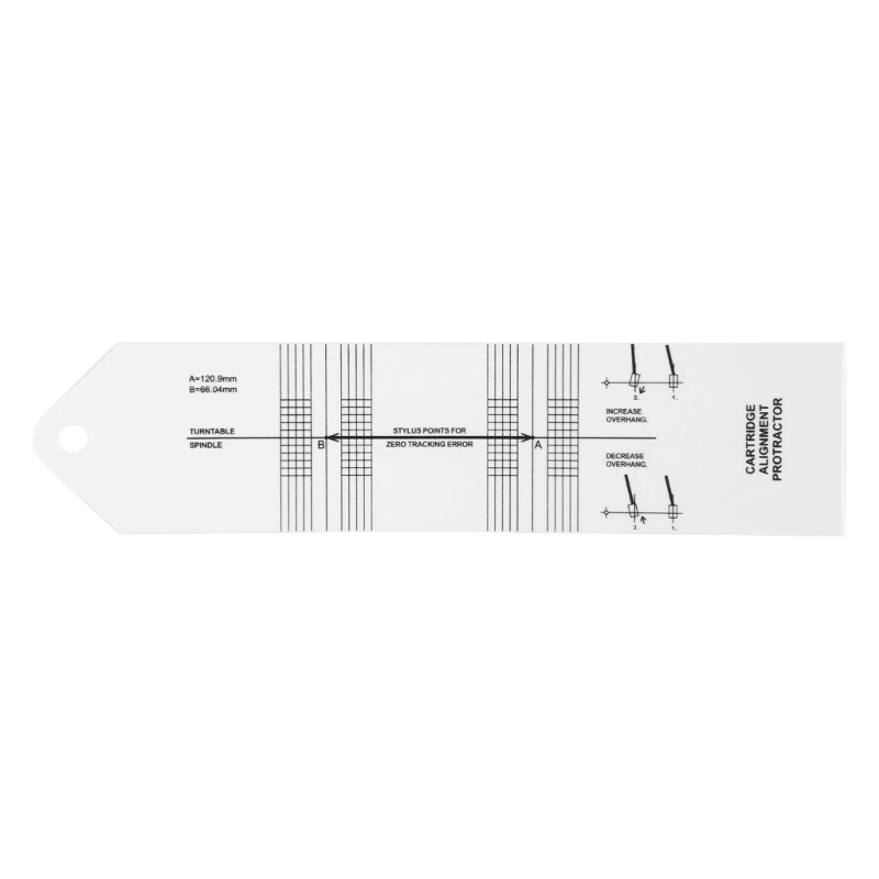 Pickup Calibration Distance Gauges Protractors Record for LPs Vinyls Turntables Phonograph Phonoes Cartridge Alignment