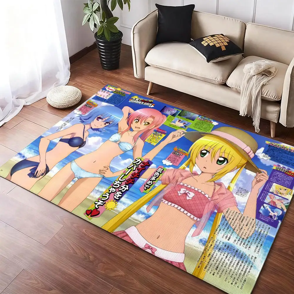 

Nagi Sanzenin Hayate Combat Butler Floor Mat Soft Thickened Non-Slip Door Mat for Living Room Home Decor Flannel Rugs