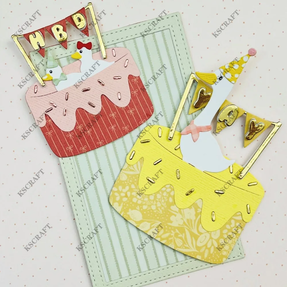 KSCRAFT Layered Cakes Cutting Dies Stencils for DIY Scrapbooking Decorative Embossing DIY Paper Cards