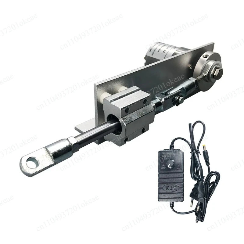 DC 12V Telescope Motor Stroke 15-30mm 2rpm-1000rpm Push Force 0.1-5.5KG Adustable Speed Eccentric Axle Push Rod Linear Actuator