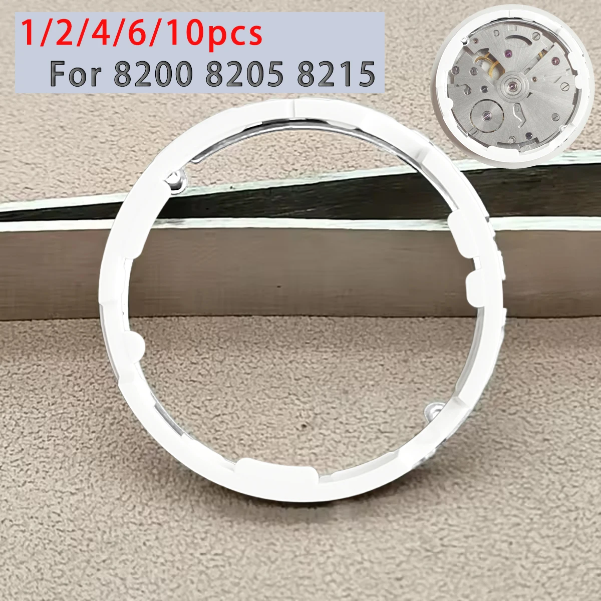 

1/2/4/6/10 шт. разделительное кольцо для механизма часов 8200 8205 8215, сменные аксессуары для часового механизма, разделительные кольца для часов
