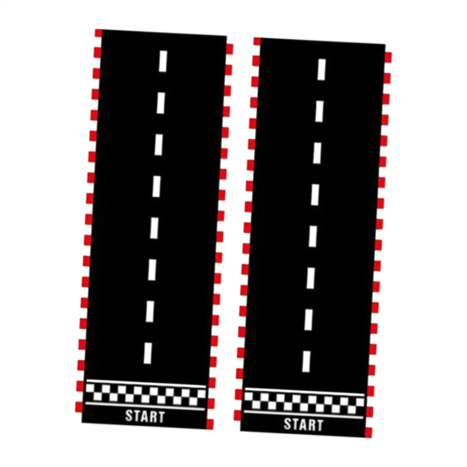 

2x коврик для бега на гоночной трассе, прочный реквизит для фотосессии, подарки, коврик для украшения вечеринки