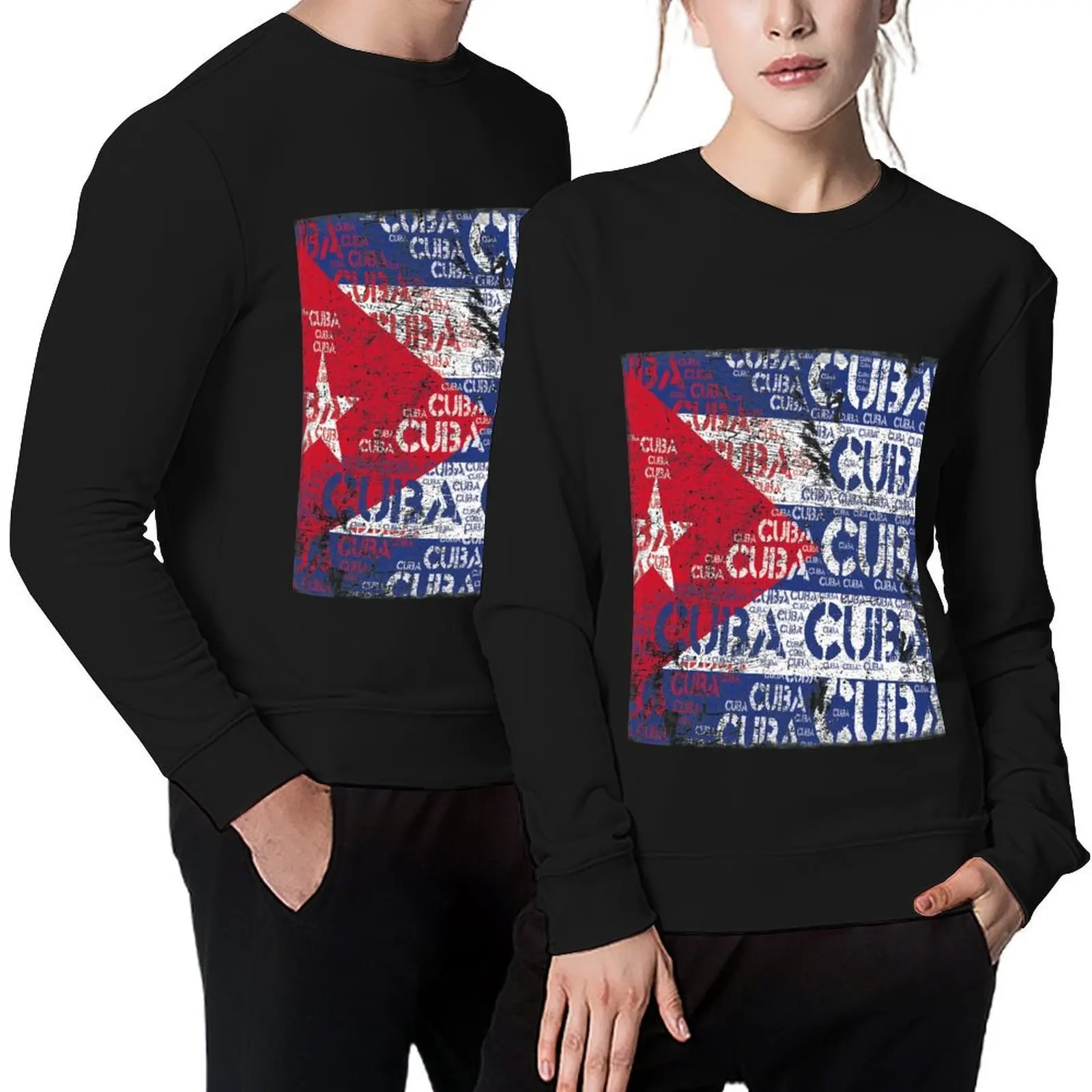 

Cuba flag distressed Pullover mens designer clothes men's clothes korean clothes men's clothing hooded sweatshirt
