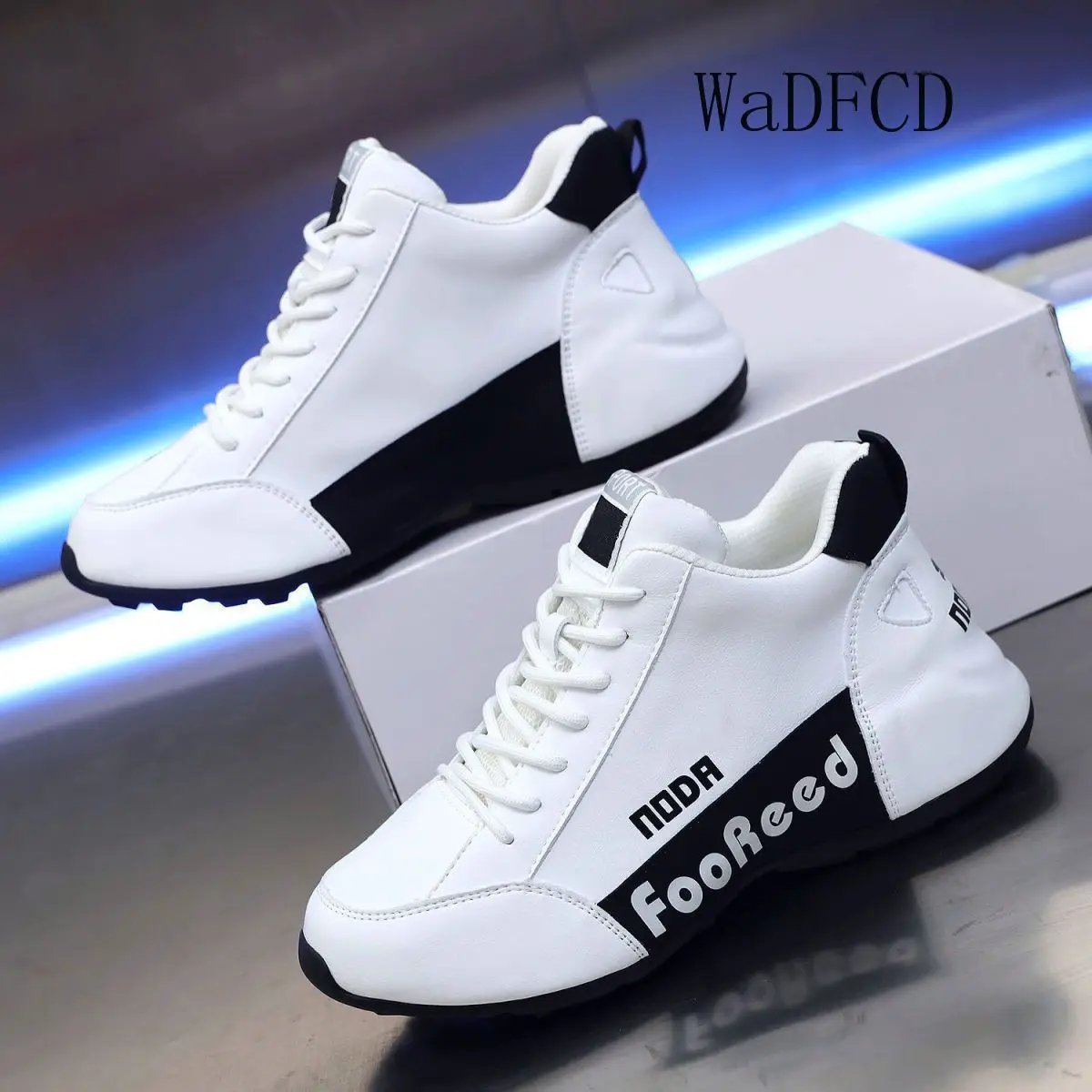 Chunky Sneaker Men Women Cover Bottom Board Shoe Fashion Casual Leather Mesh Breathable Increased Internal Platform Running Shoe