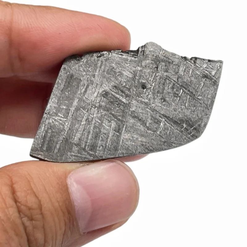 Gibeon Iron Meteorite Natural Slice Genuine Cosmic Rock Specimen Desktop Ornament Collectible Gift