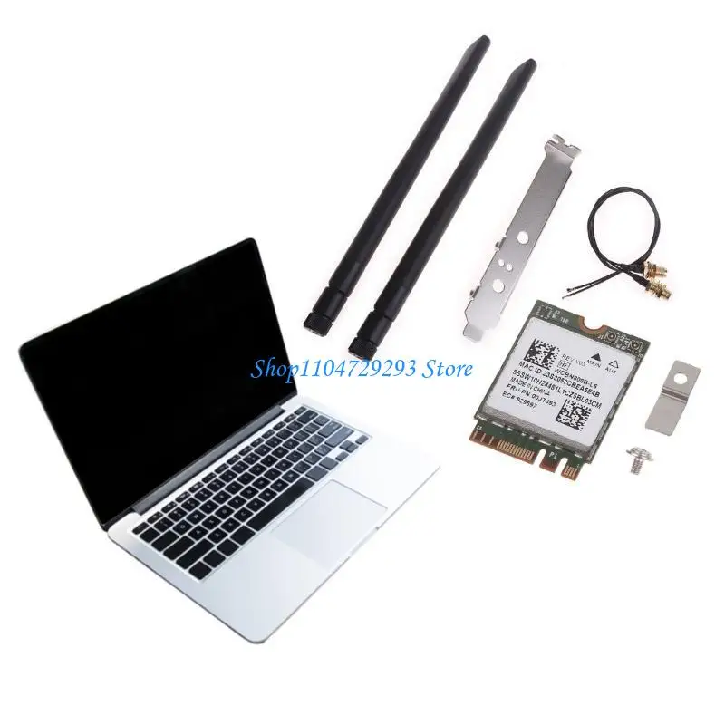 Y2GD Dual Band BCM94350Z 00JT493 การ์ดเครือข่าย WiFi ครึ่ง Mini PCIE 802.11AC 100MBPS Wireless WLAN