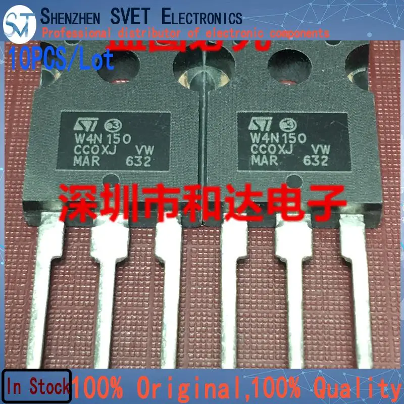 10PCS/Lot STW4N150 W4N150  TO-247  Imported Original In Stock