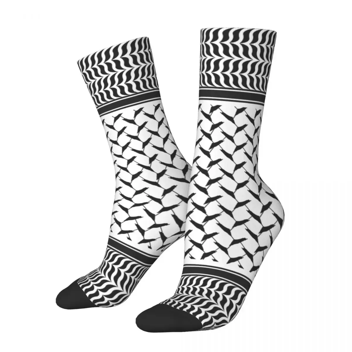 Palestinian Kufiya Hatta Traditional Socks Men's Women's Fashion Socks Novelty Spring Summer Autumn Winter Socks Gift