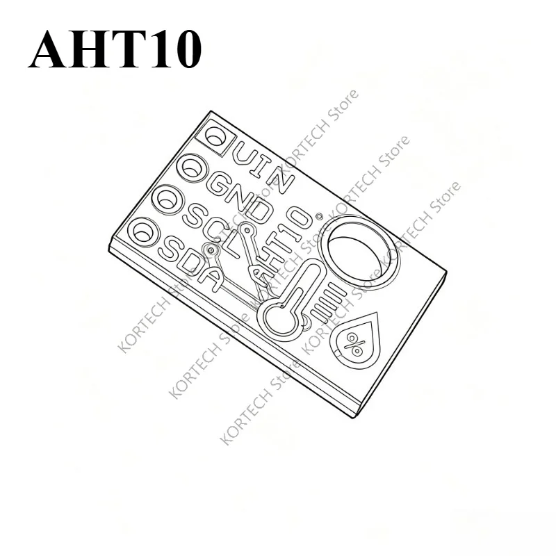 1-5PCS/Lot AHT10 High Precision Digital Temperature and Humidity Sensor Measurement Module I2C Communication Can Replace SHT20