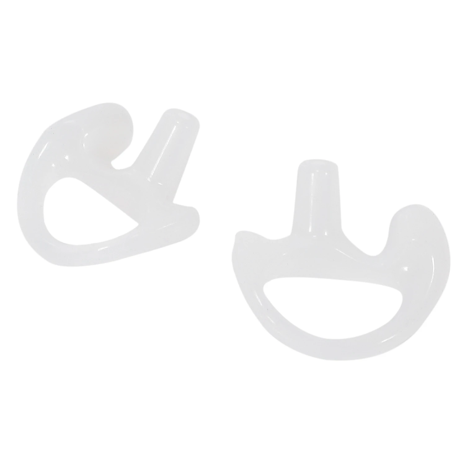 3 Pairs Transparent Silicone Soft Earbud for Walkie Talkie Covert Acoustic Tube Earpiece Small/Middle/Large J6116Z A002