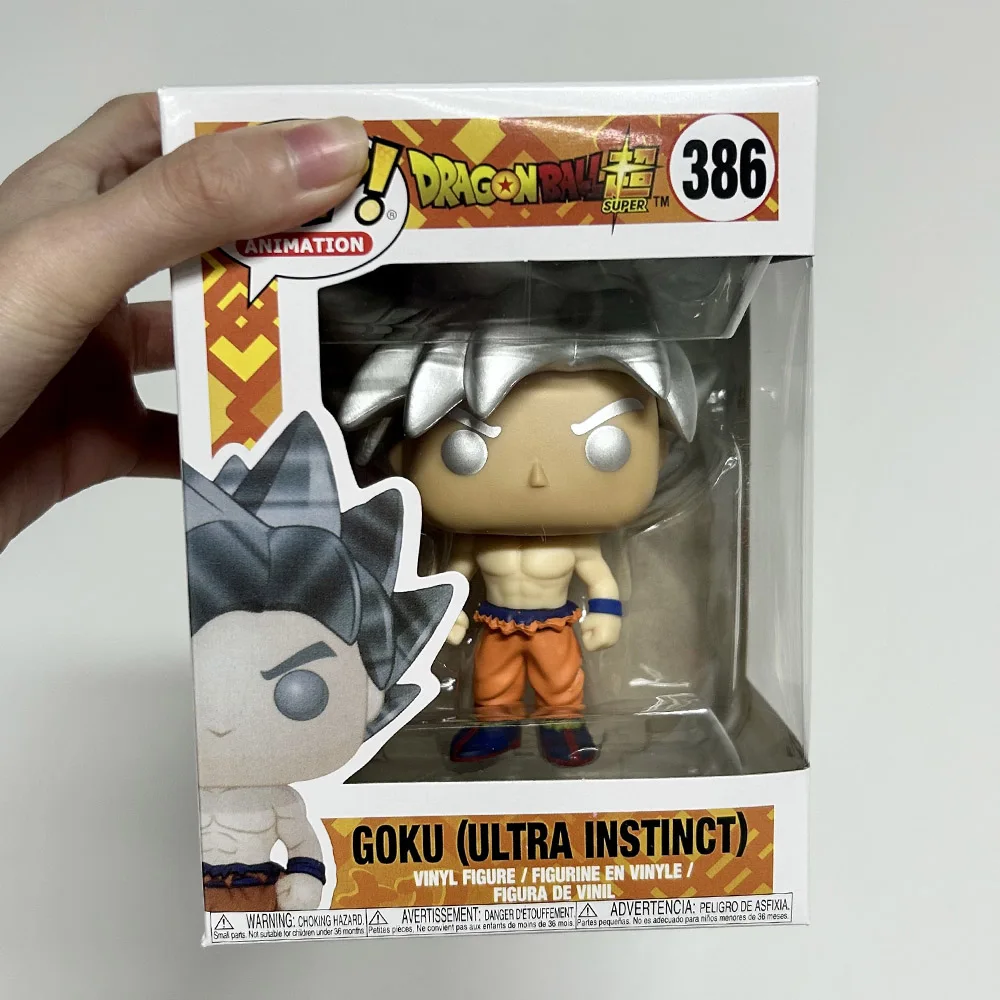 Figuras Funko de Dragon Ball Super, Goku (Ultra Instinto) # 386 Figuras de Acción de Vinilo Coleccionables, Muñecos Decorativos para el Hogar