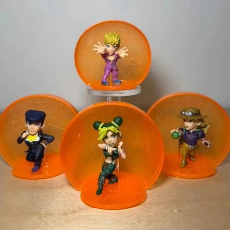 

Bandai Jojo'S Bizarre Adventure Ball Shaped Q Version Gyro Zeppeli Capsule Toy Series 2 Anime Figure Tabletop Decor Fans Gift