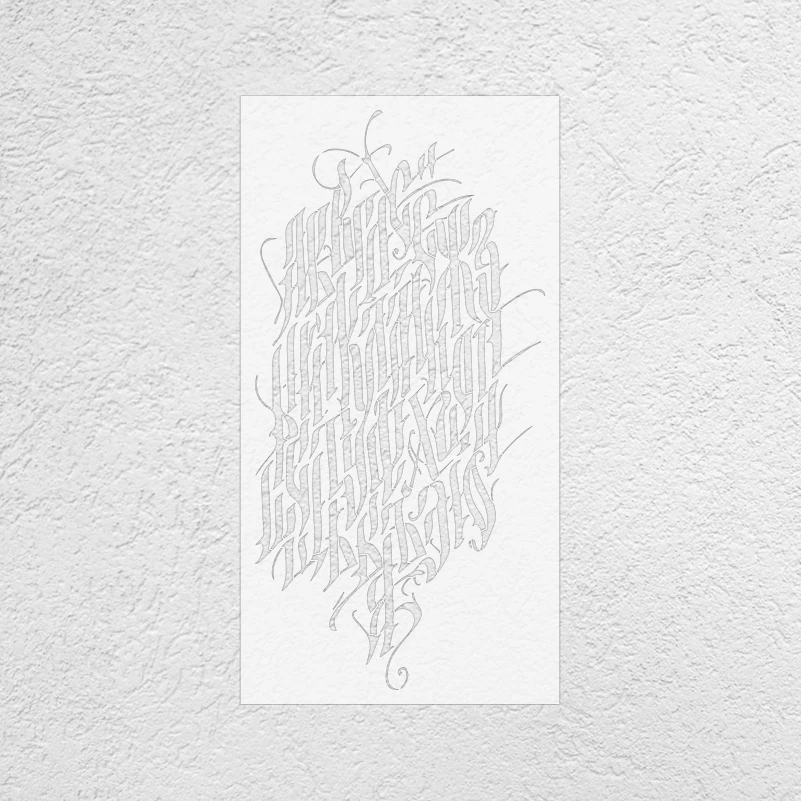 60cm - 100cm Stencil Wall For Painting Customize Template To Paint Putty Decor Custom Larges Tiles Calligraphy Typography S647