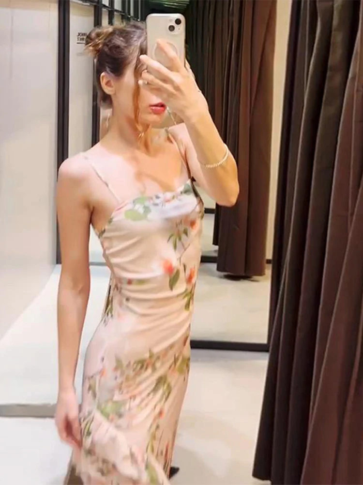 Flor impressa feminino estilingue vestidos longos casual rendas até sem costas hip pacote feminino onda-borda em camadas vestido de férias senhora roupões