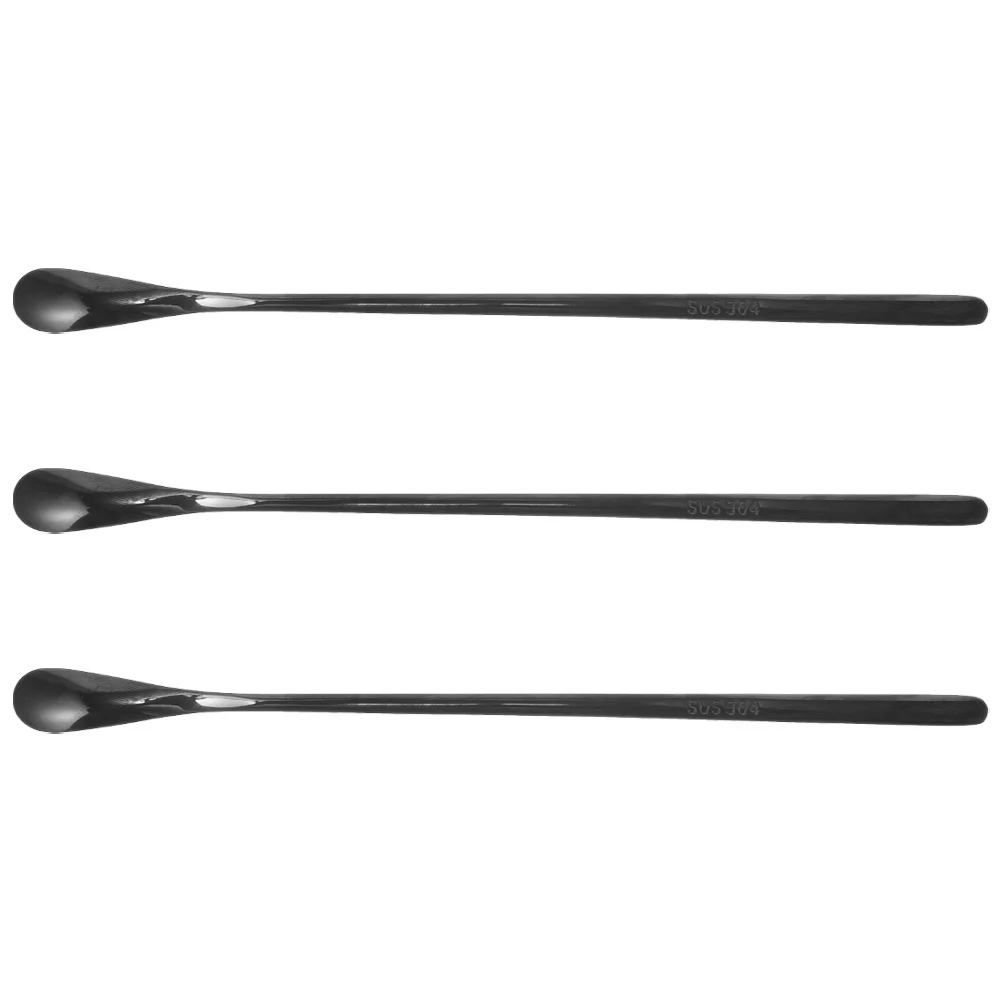 

3pcs Reptile Feeding Spoon Stainless Steel Lizard Food Scoop Multi-Functional Pet Supply For Insect Enclosure Small Animal Food