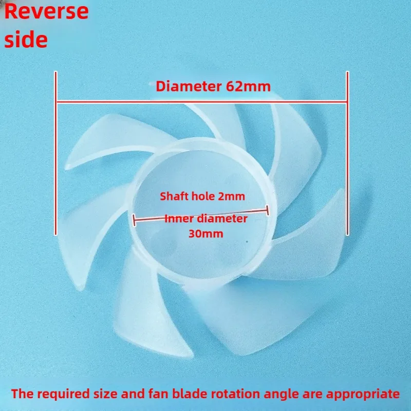 Suitable for hanging neck fans, fan blades 7 blades 62mm, handheld mini fan accessories