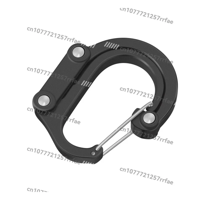 

Outdoor multi-functional mountaineering buckle Aluminum alloy D-type tourist mountaineering climbing fast buckle 360 degree