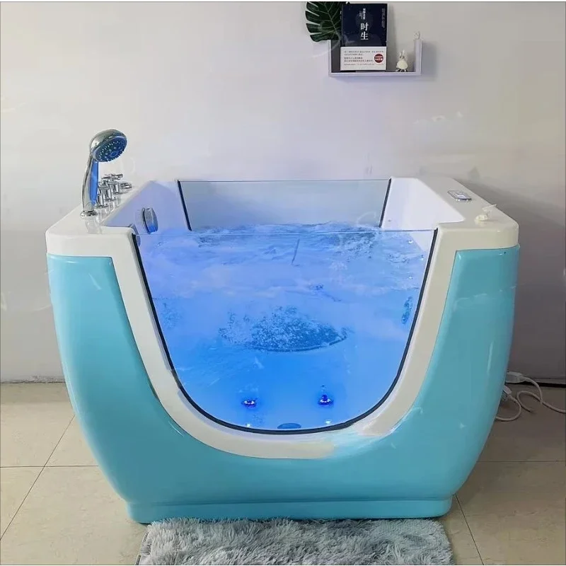 

Hot sales CE Certified Children's Hydromassage Bathtub Freestanding Massage Bathtub Multifunctional Swimming Bathtub