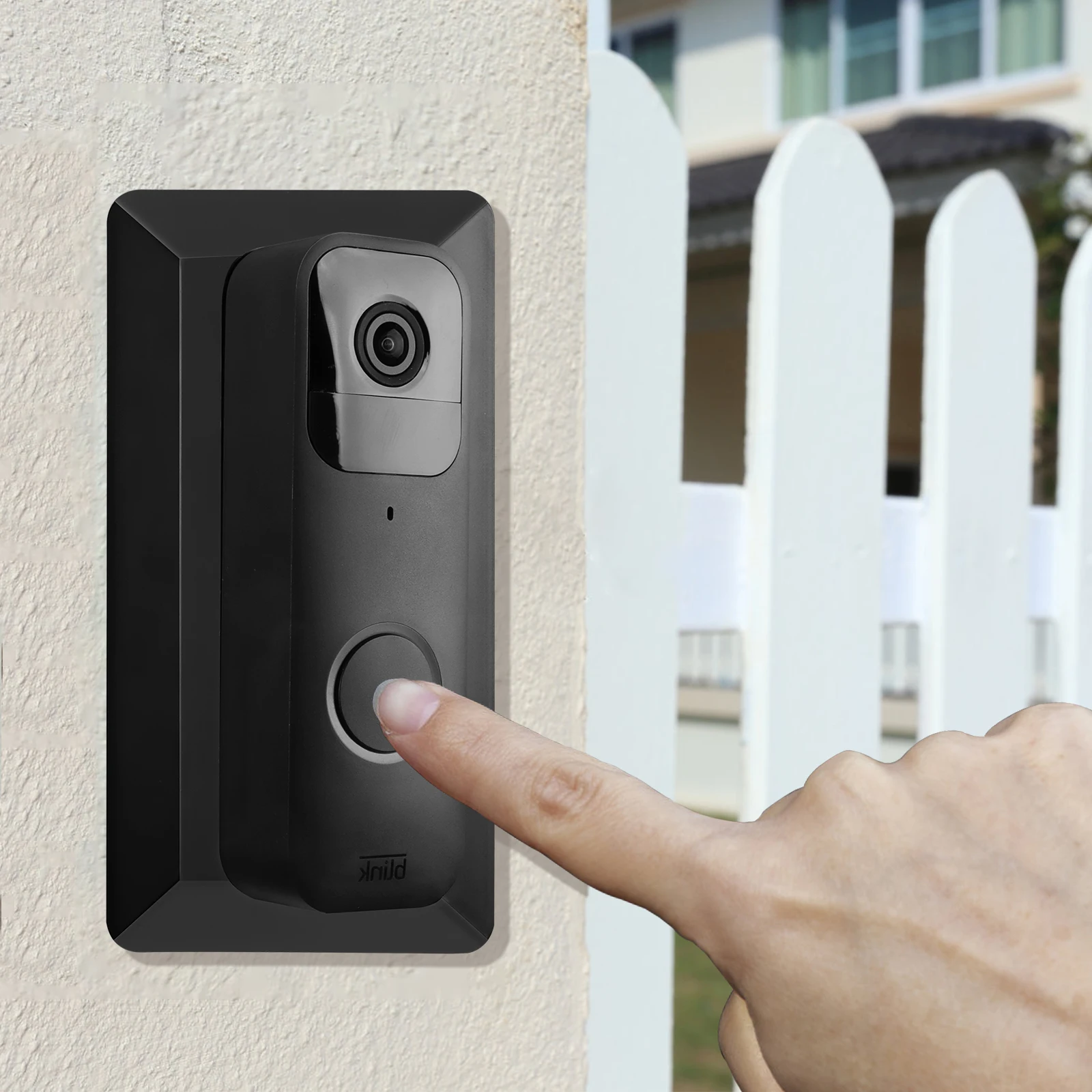 Wall Plate for Blink Video Doorbell,Stylish Doorbell Panel 35 Degrees Left or Right Adjustment Angle Bracket