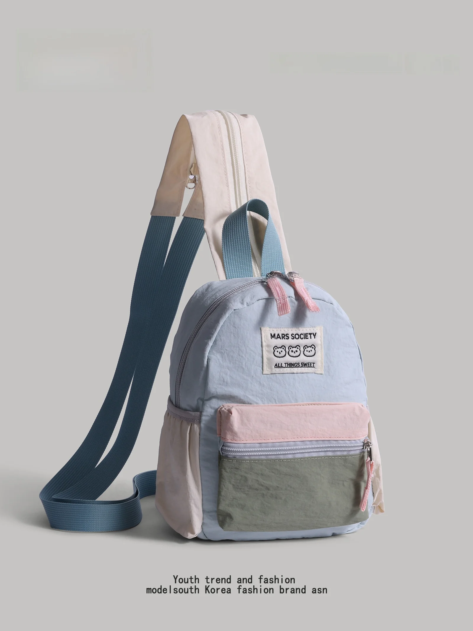 multi-functional-lightweight-crossbody-bag-outdoor-sports-backpack-leisure-zipper-closure-oxford-cloth-small-size-bag