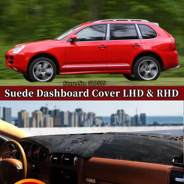 Car Suede Dashmat Automobile Dashboard Cover Dash Mat Anti-UV Akcesoria do Porsche Cayenne GTS 955 2003 - 2010 2009 2008 2007