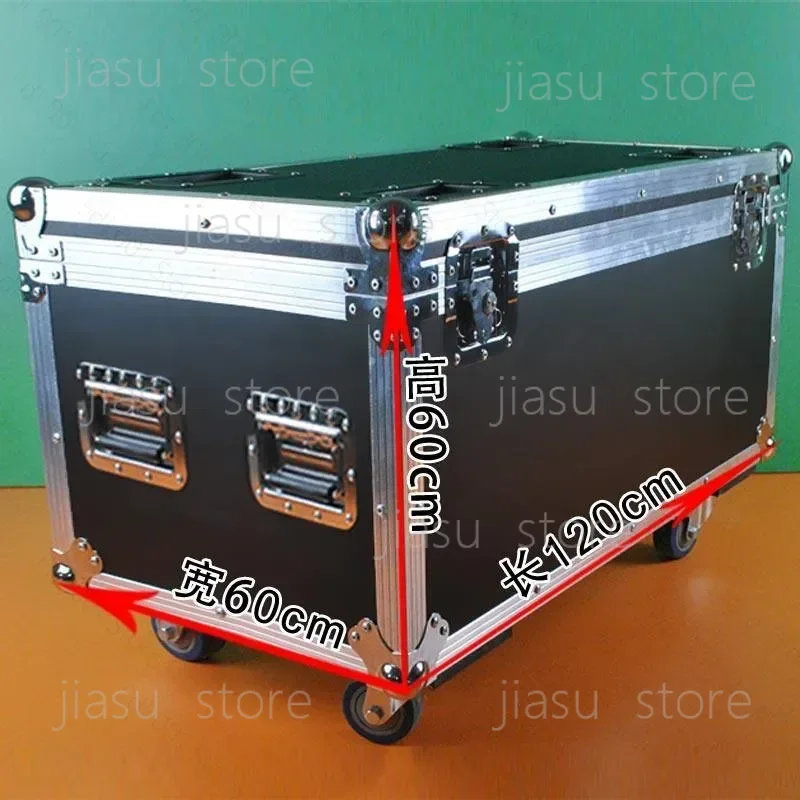 Shockproof Stage Lighting Flight Case With Wheels, Cable Wire Storage Tool Trunk Flycase
