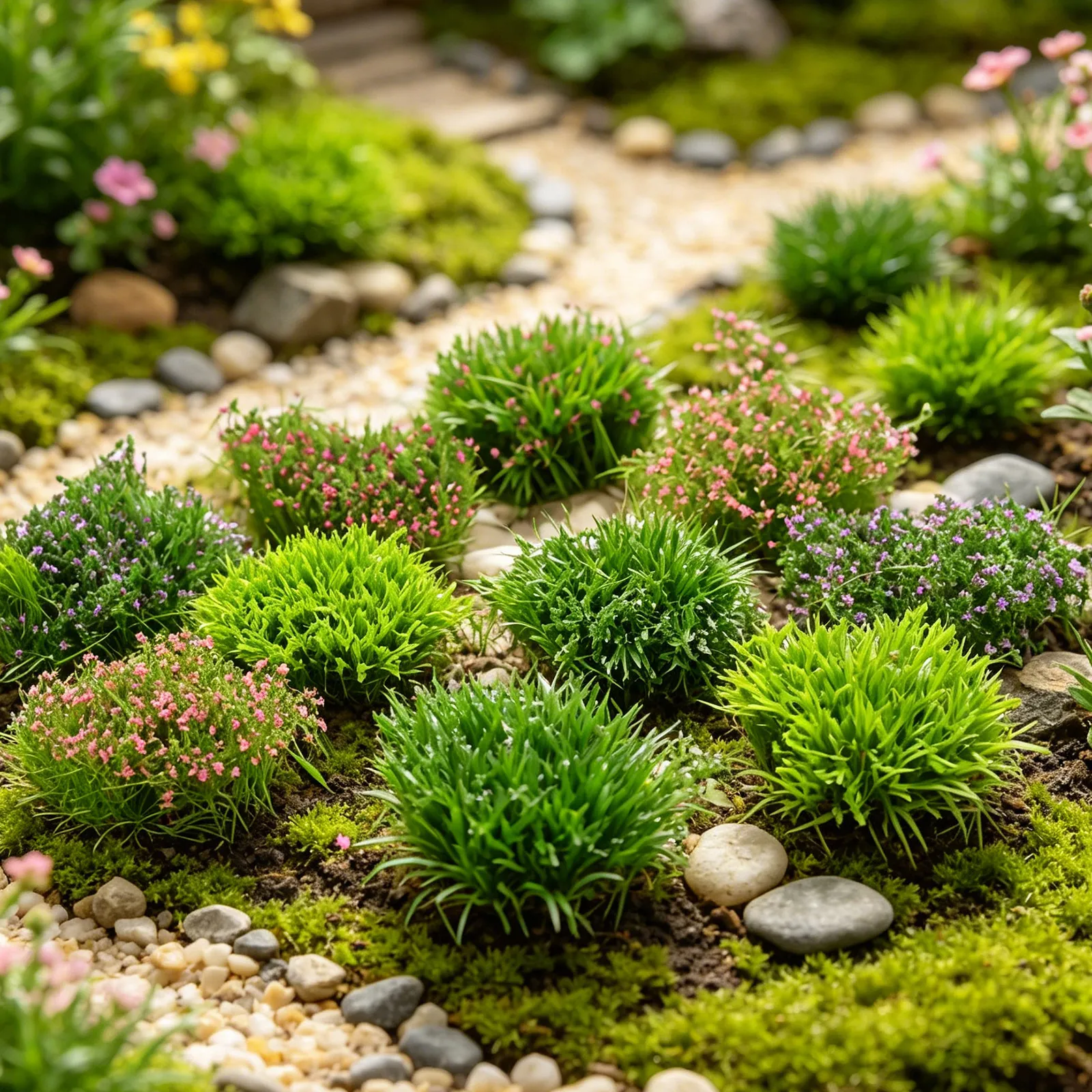 

10Pcs Fine Detail Artificial Grass Clumps for Sand Table Dioramas Miniature Landscape Design Train Layouts Realistic Simulation