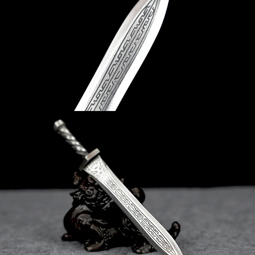 

26.5cm mini ancient sword Medieval battle preparation katana full tang Manganese steel edge cutting Ninja Kung Fu Martial Arts K
